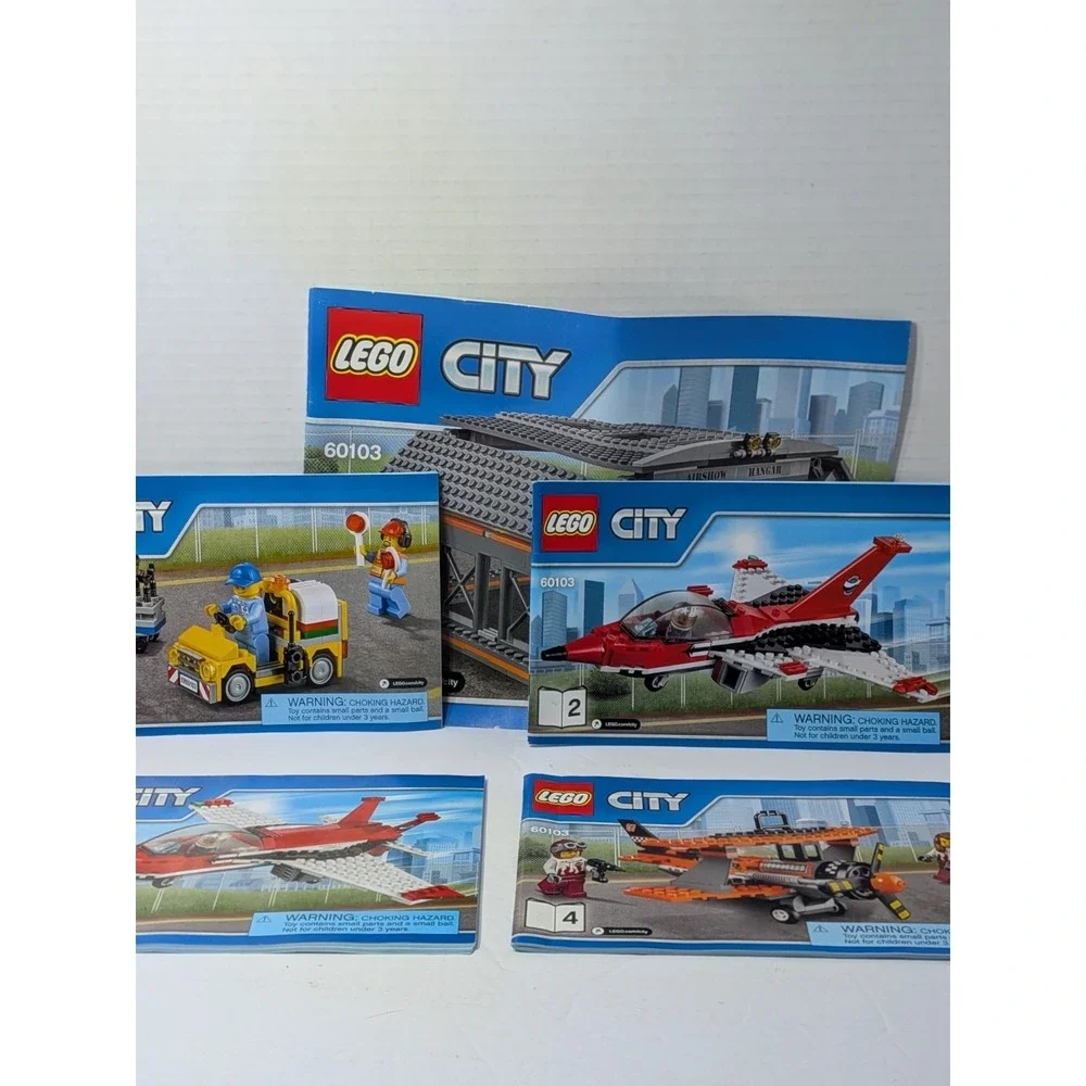 LEGO CITY: Airport Air Show (60103) Manuals Only 1-5 Fast Shipping